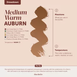 Tina Davies FADE Пигменты для бровей – Medium Warm Auburn (15мл)