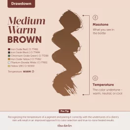 Tina Davies FADE Пигменты для бровей – Medium Warm Brown (15мл)