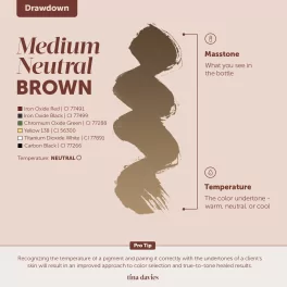 Tina Davies FADE Пигменты для бровей – Medium Neutral Brown (15мл)