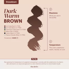 Tina Davies FADE Пигменты для бровей – Dark Warm Brown (15мл)