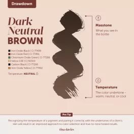 Tina Davies FADE Eyebrow Pigments – Dark Neutral Brown (15ml)