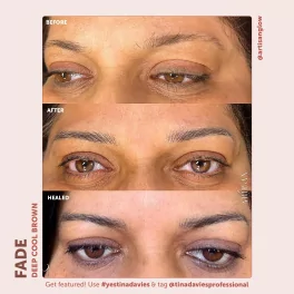 Tina Davies FADE Eyebrow Pigments – Deep Cool Brown (15ml)