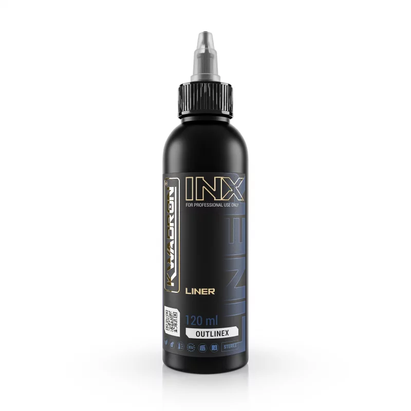 Kwadron Inx Enriched Black Outlinex Tattoo Pigment