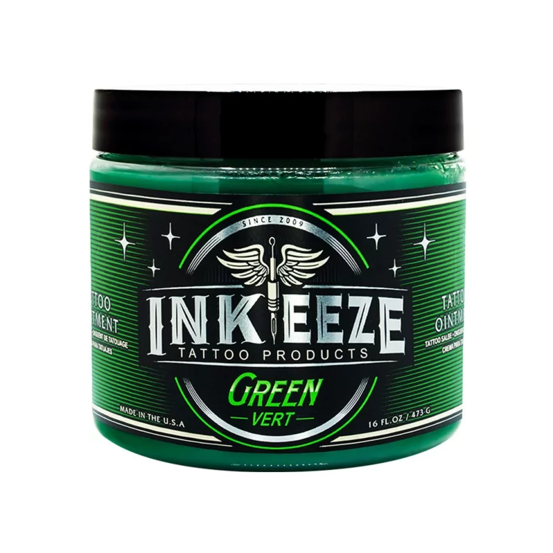 Inkeeze Green Vert Мазь После Ухода За Татуировками (454g) Inkeeze Green Vert Мазь После Ухода За Татуировками (454g)