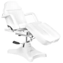 Hydraulic Cosmetic Chair with Footrest (Black/White)