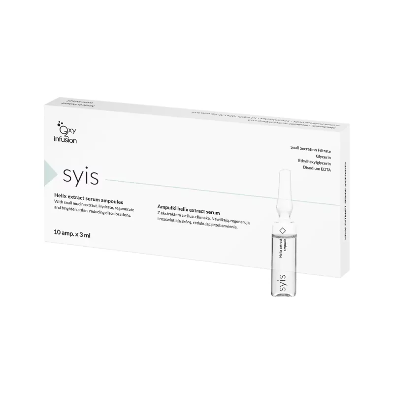 SYIS Ampoules ar Gliemežu Gļotu Spirāles Ekstrakta Serumu (10x3ml)