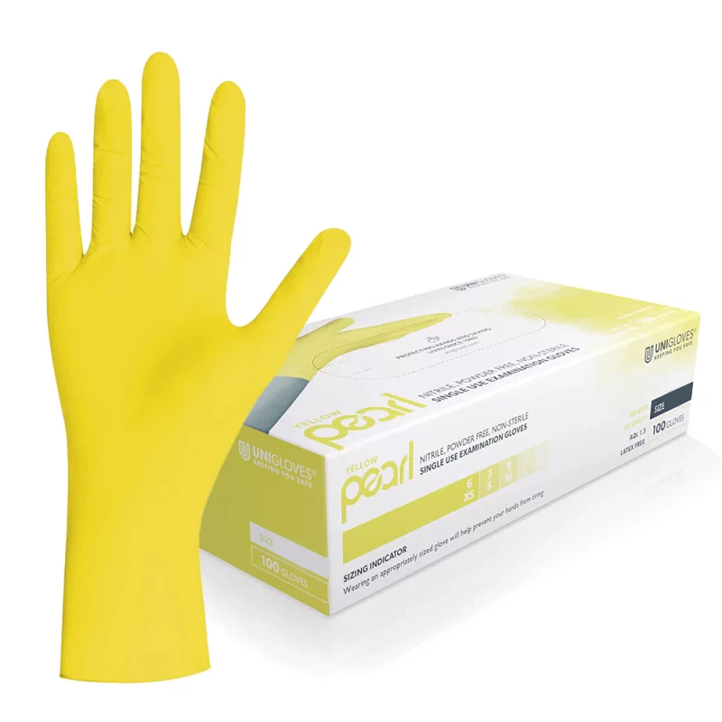 Unigloves Yellow Pearl Nitrila Cimdi