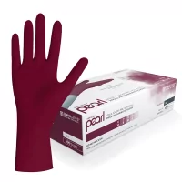Unigloves Burgundy Pearl Nitrile Gloves