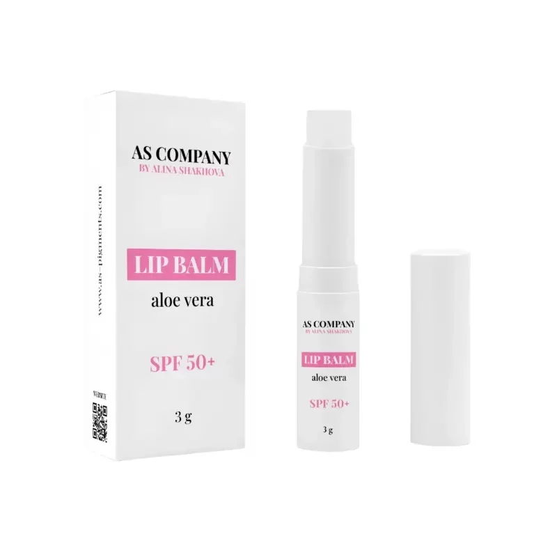 AS COMPANY Aloe Vera SPF50+ Lūpu Balzams (3g)