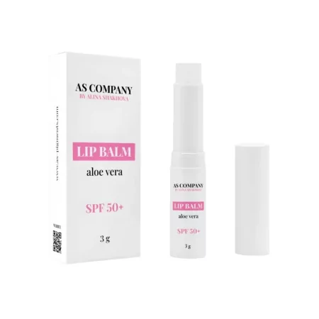 AS COMPANY Aloe Vera SPF50+ Lūpu Balzams (3g)