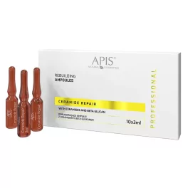Apis CERAMIDE REPAIR Rekonstruktīvās Ampulas ar Keramīdiem un Beta-Glikānu (10x3ml)
