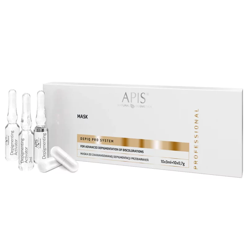 APIS DEPIQ PRO SYSTEM Mask Расширенная депигментация гиперпигментации (10x3мл+10x0,7г)