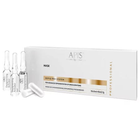 APIS DEPIQ PRO SYSTEM Mask Advanced Depigmentation of Hyperpigmentation (10x3ml+10x0.7g)
