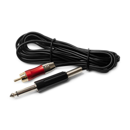 Kwadron RCA Savienotājs + Ligzda Highline 2m Taisns Melns