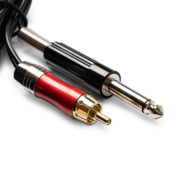 Kwadron RCA Savienotājs + Ligzda Highline 2m Taisns Melns