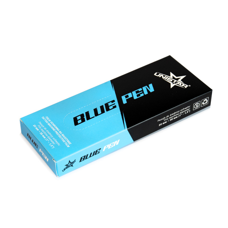 Unistar Blue Pen Защитная пленка для тату-машинок (100шт.)