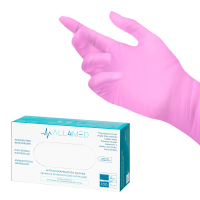 All4med Disposable Nitrile Gloves Pink (100pcs)