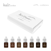 AS COMPANY Набор для бровей Hair Strokes Hybrid Organic (7x6мл)