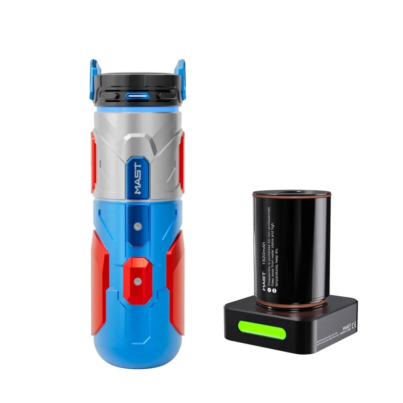 Mast Racer Armor Blue Bezvadu tetovēšanas mašīna (4.2 mm Stroke)