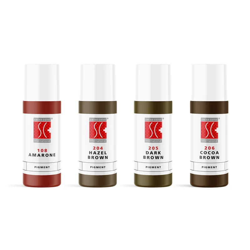 Swiss Color Natural Blend Uzacu pigmentu komplekts (4×5ml)