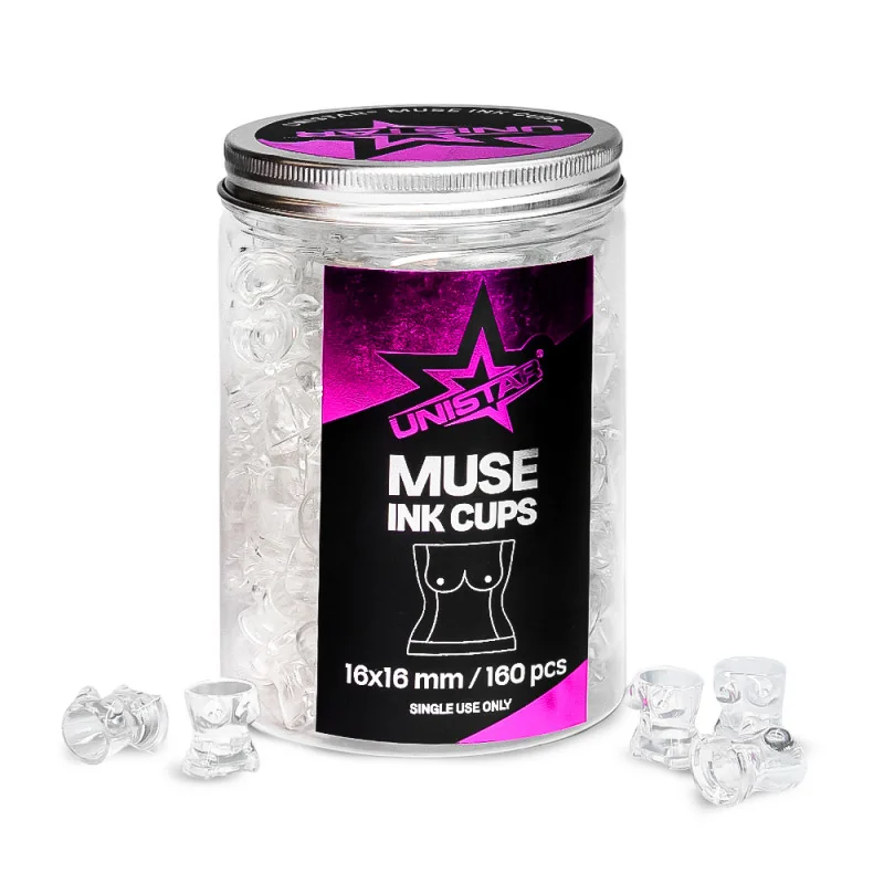 Unistar Muse Plastmasas Pigmenta Burkas 16mm (160 pcs)