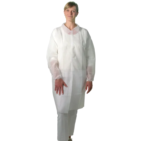 Disposable dressing gown with velcro strip 5 pcs