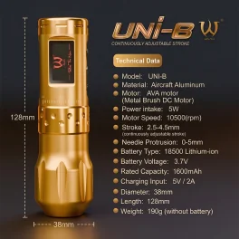 AVA Tattoo UNI-B Wireless Machine Kit