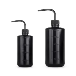 Black Plastic Wash Bottle (500ml)