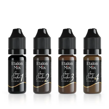 Etalon Mix Annas Vasiļevas Acu Zīmuļa Pigmentu Komplekts (4x10ml)