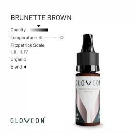 Glovcon PMU Brunette Brown Пигмент для бровей (10ml)